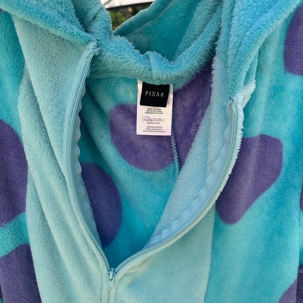 Disney Pixar Monsters Inc Sulley Fleece Onesie - Picture 9 of 11